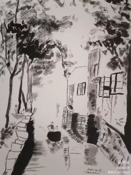 河流上的风光（水墨画）·陈铁虹(1).jpg